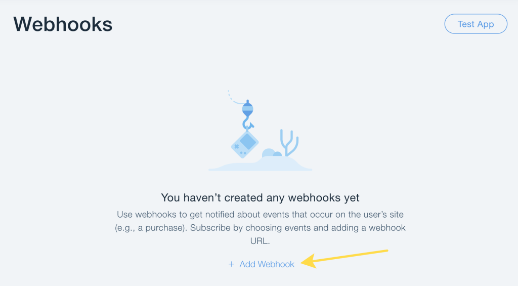 wix add webhook