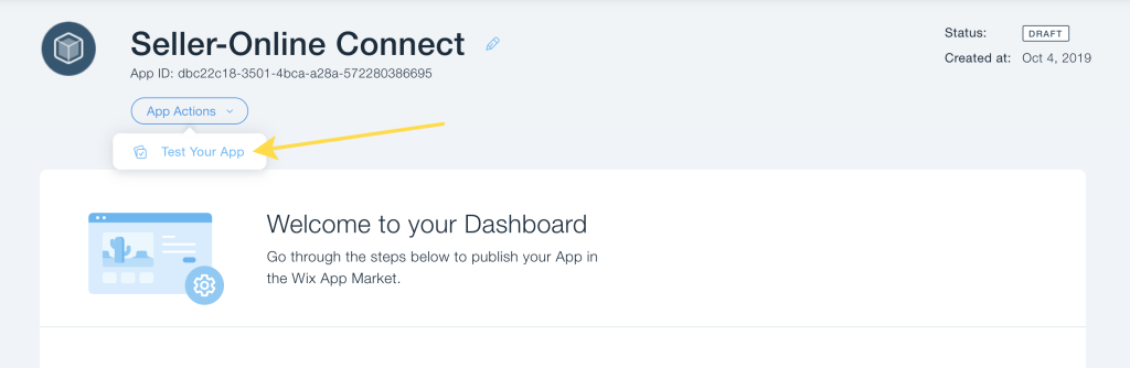 wix test app