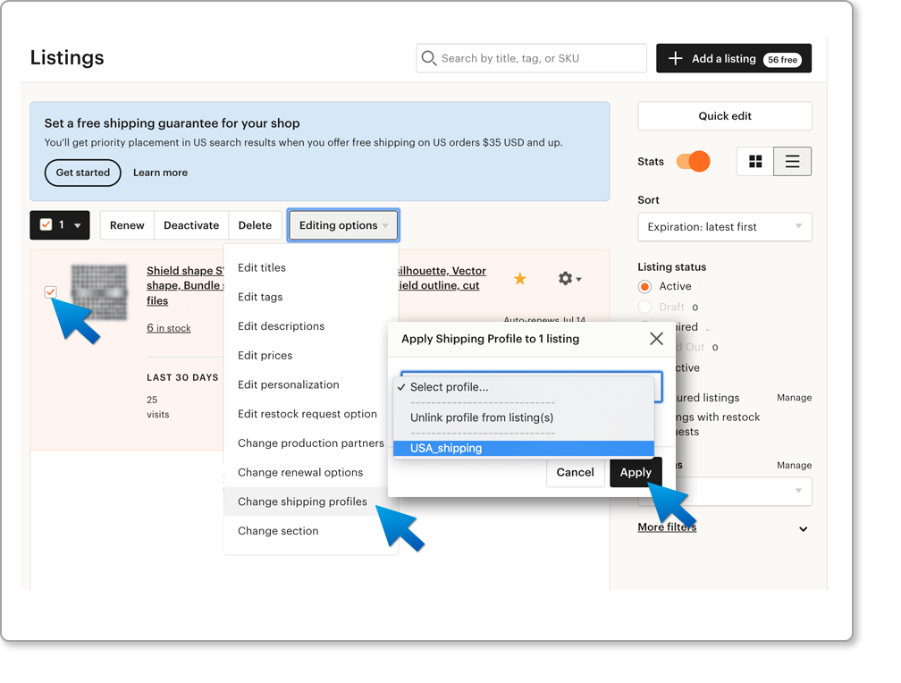 Shipping Upgrades и Shipping Profiles на Etsy Etsy, eBay, Shopify