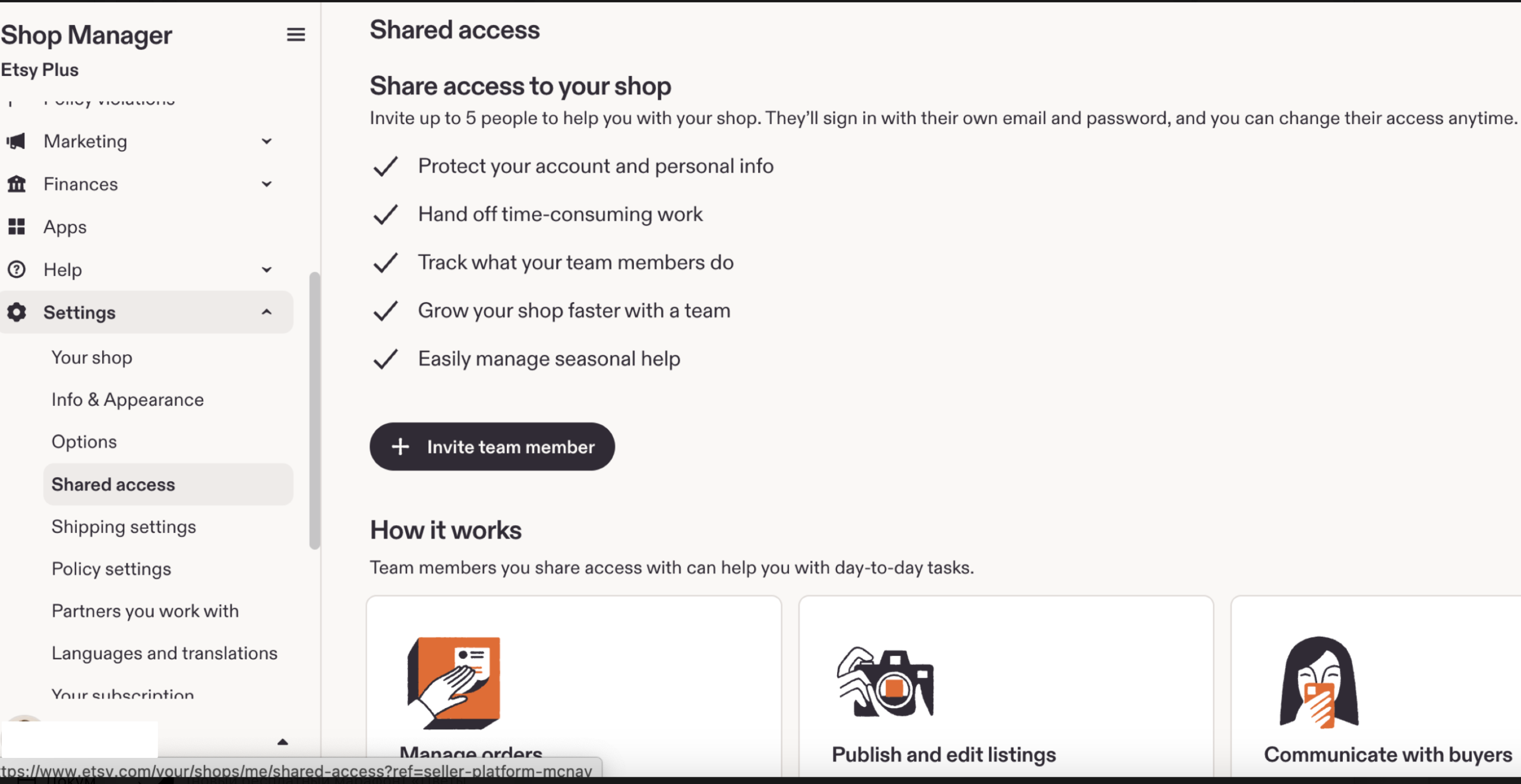 Etsy запустив Shared Access: окремий доступ до магазину для співробітників